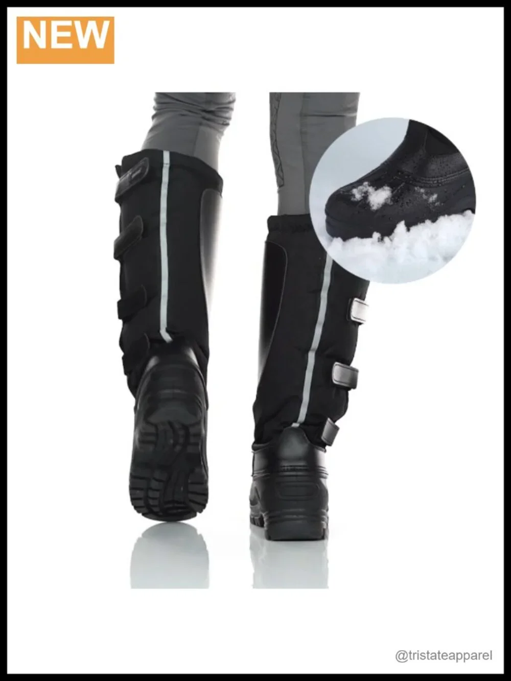 Women's Insulated Fleece-Lined Tall Winter Equestrian Riding Boots